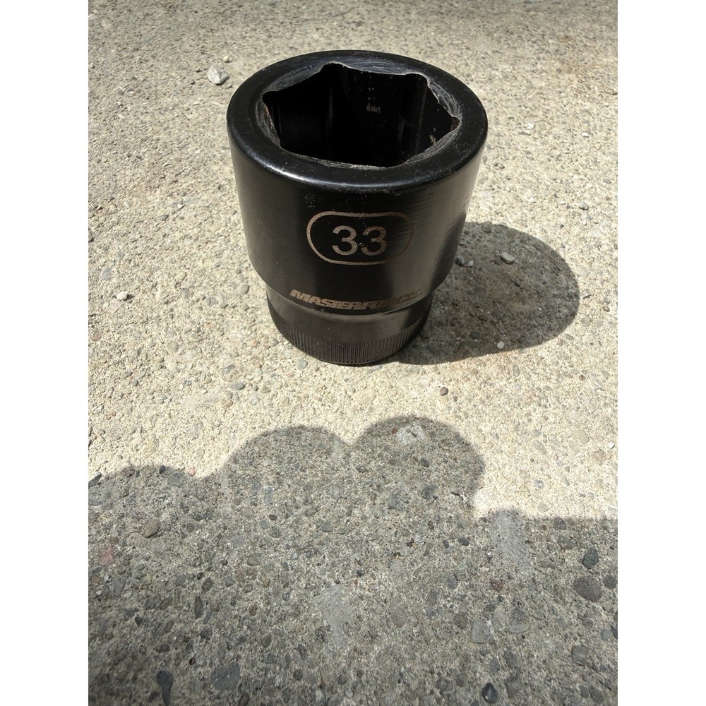 Masterforce 3/4" Drive x 33mm Standard Impact Socket MF68260 Black 6-Point